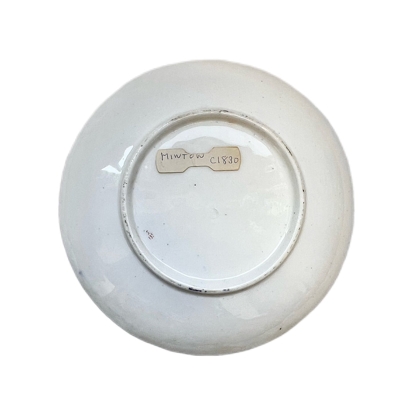 Early 19th century Minton Bute spiral shaped teacup with matching saucer