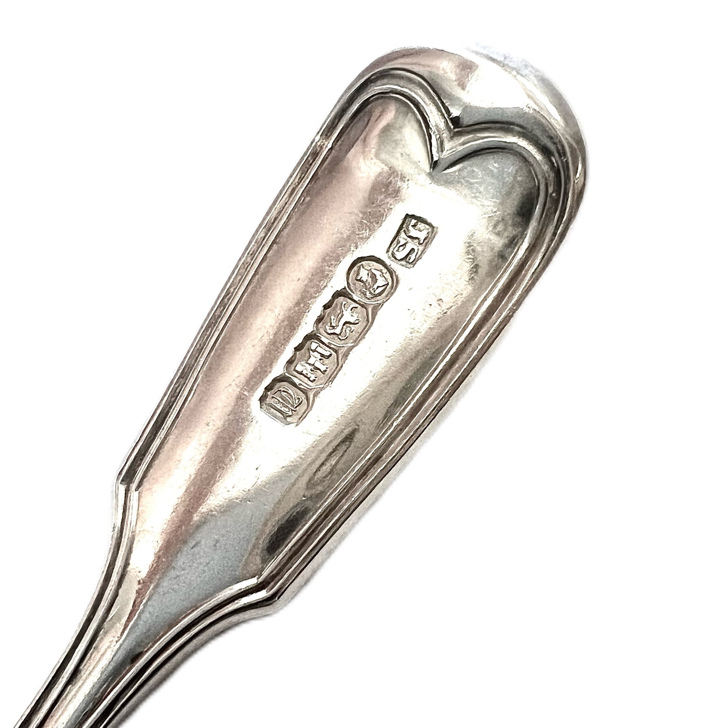 Victorian English provincial silver sauce ladle with marks for Exeter, 1856, John Stone