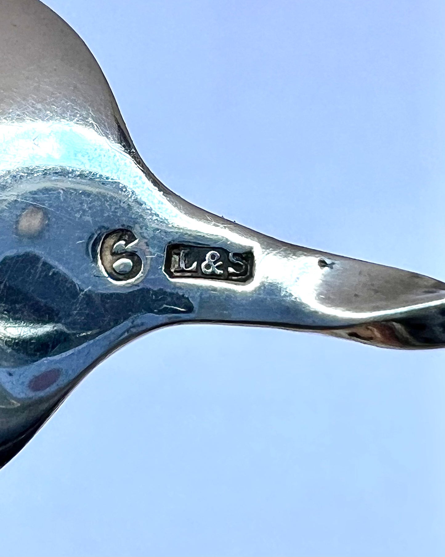 Cuchara de té antigua de Nueva Zelanda dorada sobre plata esterlina, Birmingham, 1921, Levi & Salaman