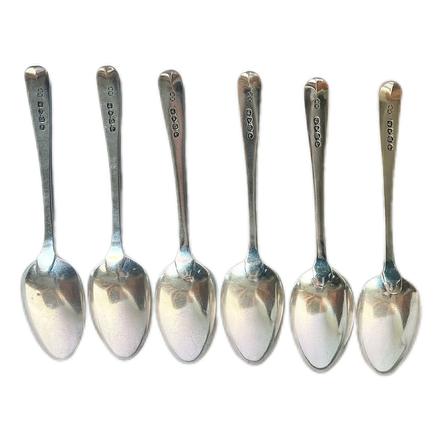 Set of six Victoran sterling silver silver spoons