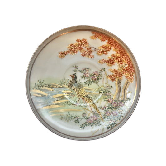 Antique Taisho period Ichizan Satsuma saucer or trinket dish