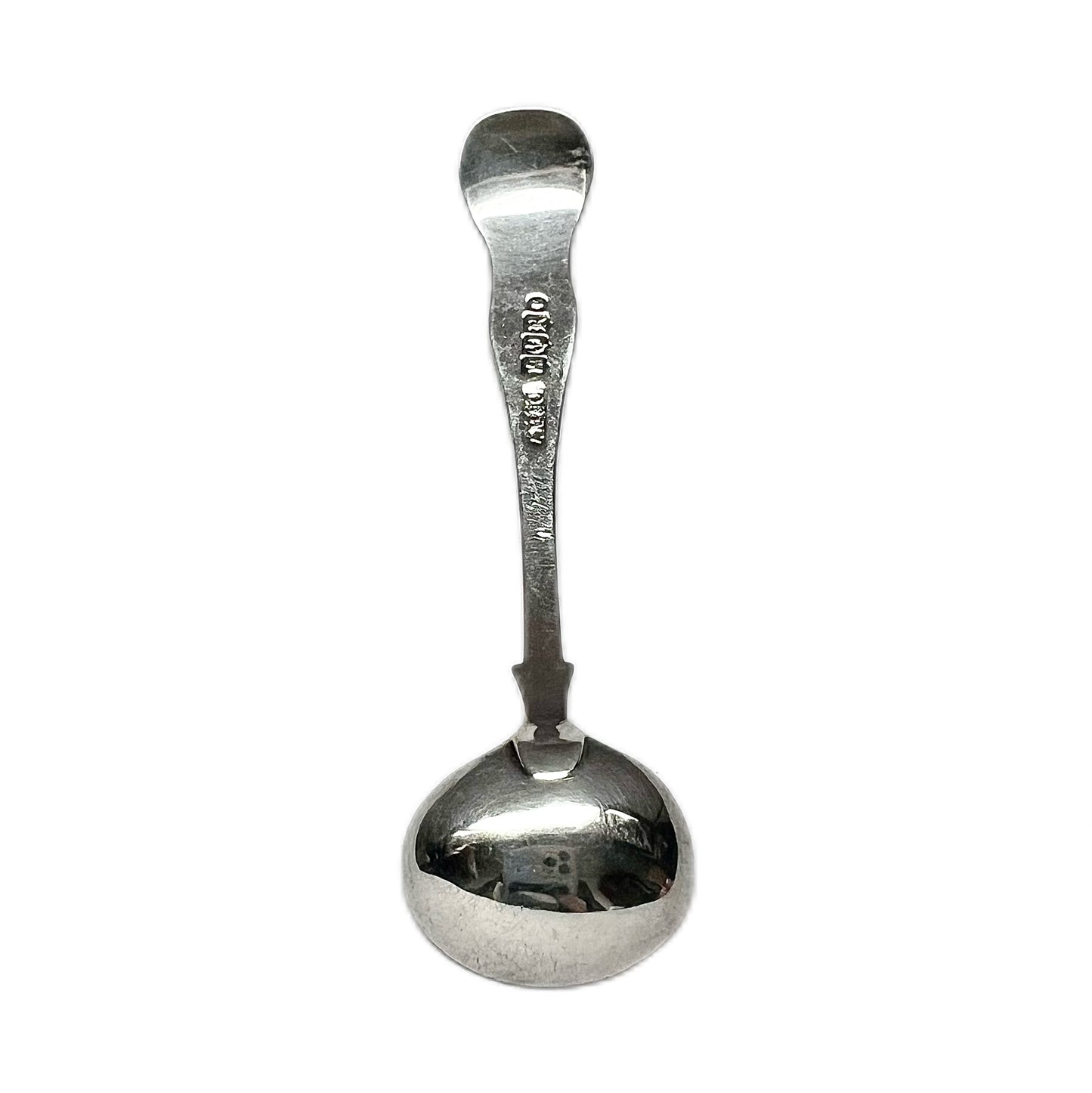 Antique Scottish Victorian sterling silver condiment spoon