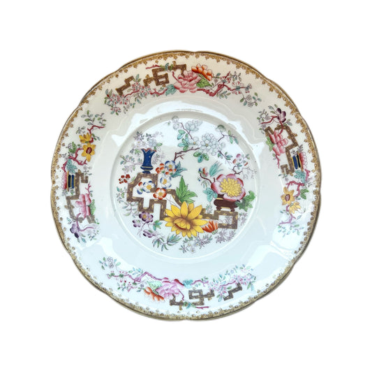 Antique mid 19th century Minton plate in Chinese Tree pattern