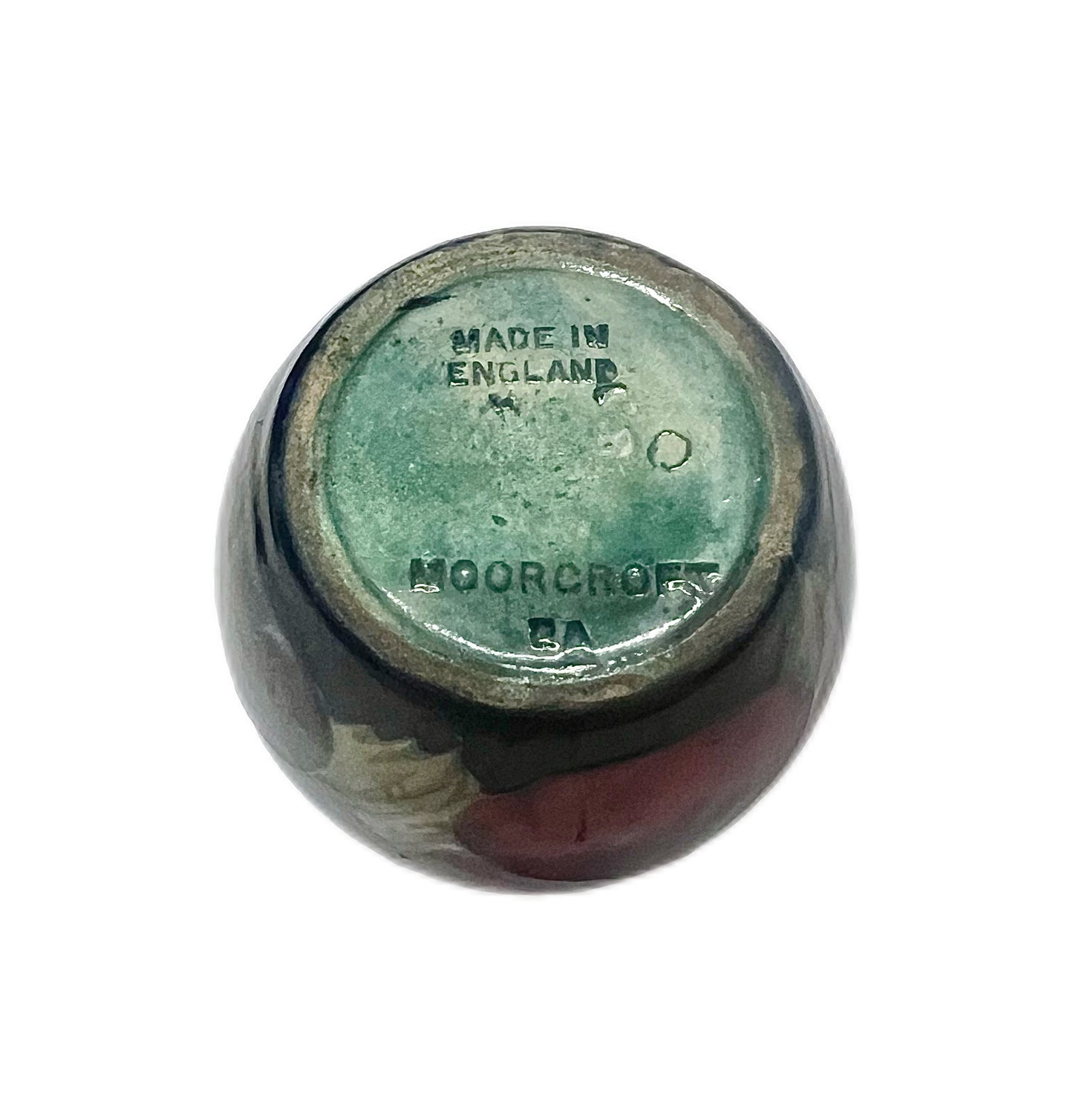 Vintage possibly antique Moorcroft Pansy pattern bud vase