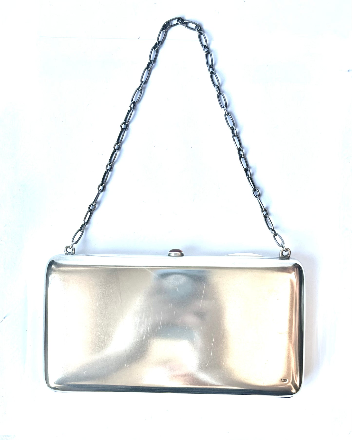 Antique late 19th to early 20th century Russian Imperial .875 silver or 84 zolotnik dance purse.