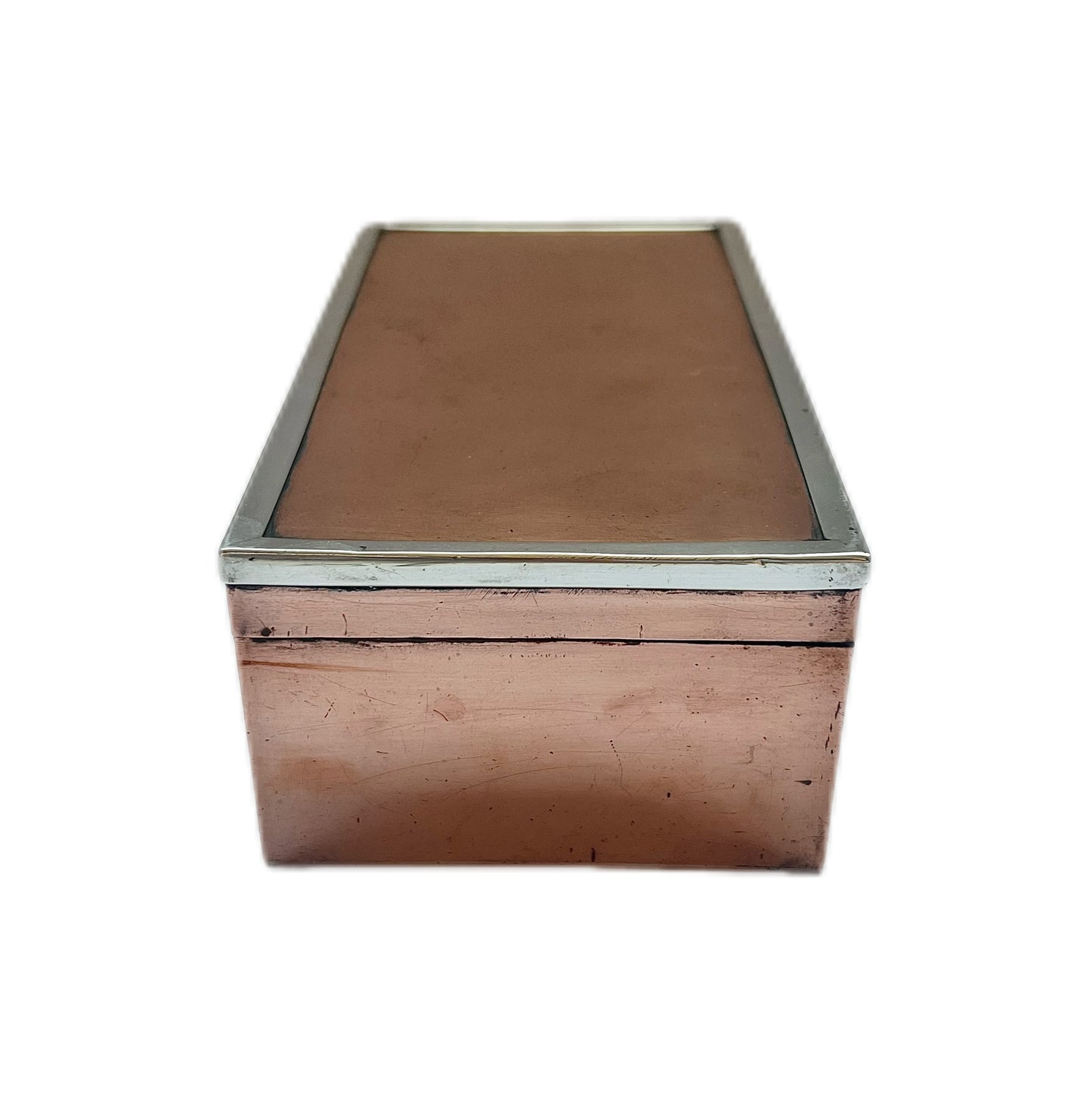 Excepcional caja de cobre Arts & Crafts de los años 1900 a 1920