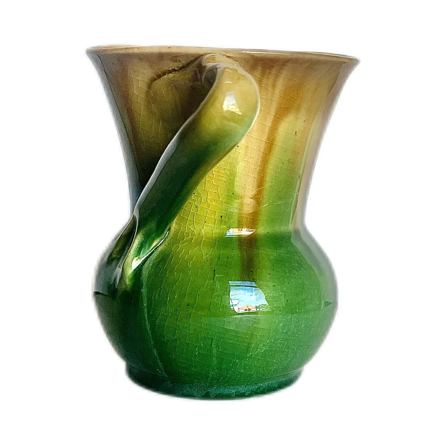 Vintage Australian Art Deco pottery Remued Early Series vase, pattern 118
