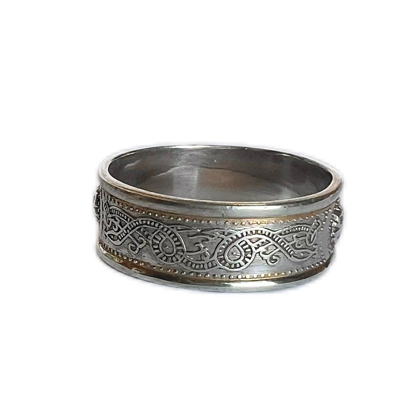 Vintage Celtic knot design sterling silver ring