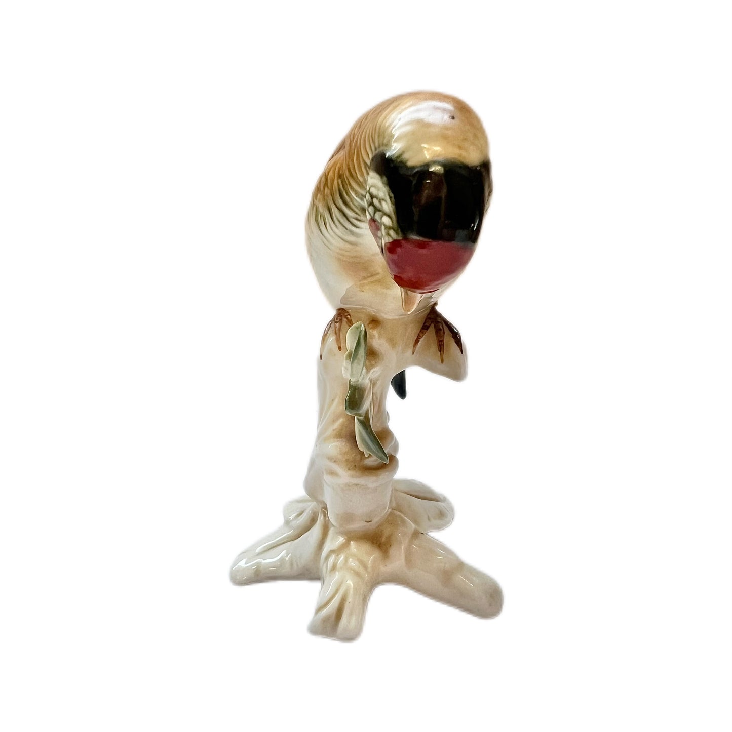 Figura de pájaro jilguero de porcelana de Karl Ens, principios del siglo XX