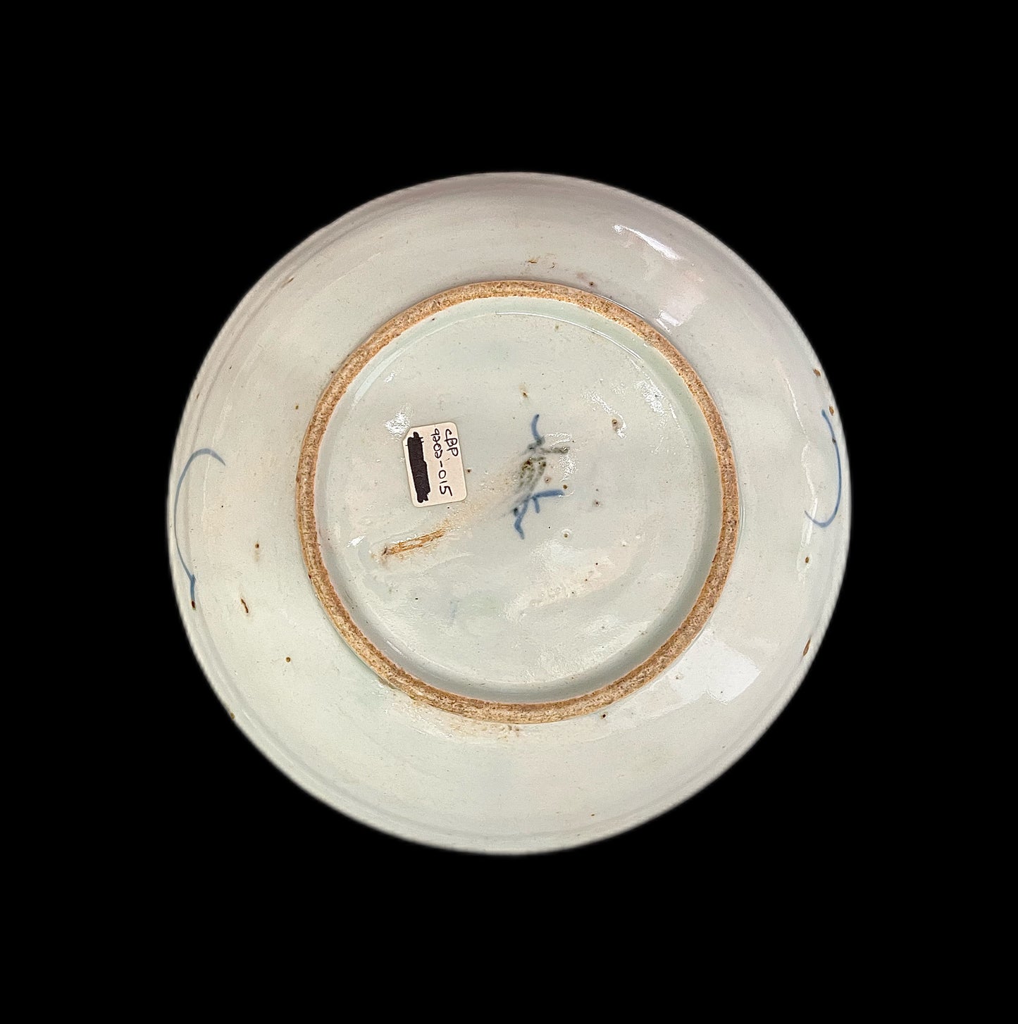 Antique 18th century early Qing crab and seaweed dish