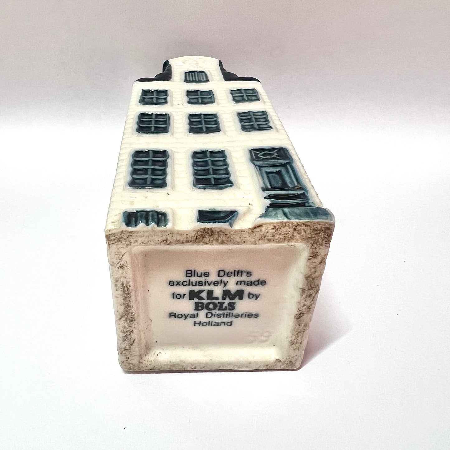 Vintage KLM Delft miniature House 59 novelty decanter