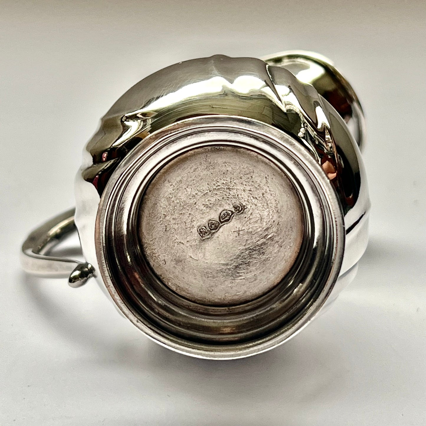 Fine antique Continental European early 20th century sterling silver creamer jug