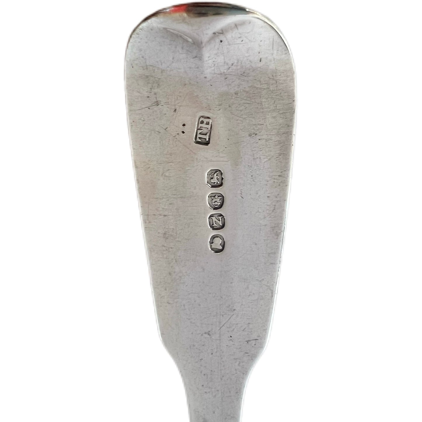 Antique sterling silver George III serving divider spoon by Thomas Wilkes Barker