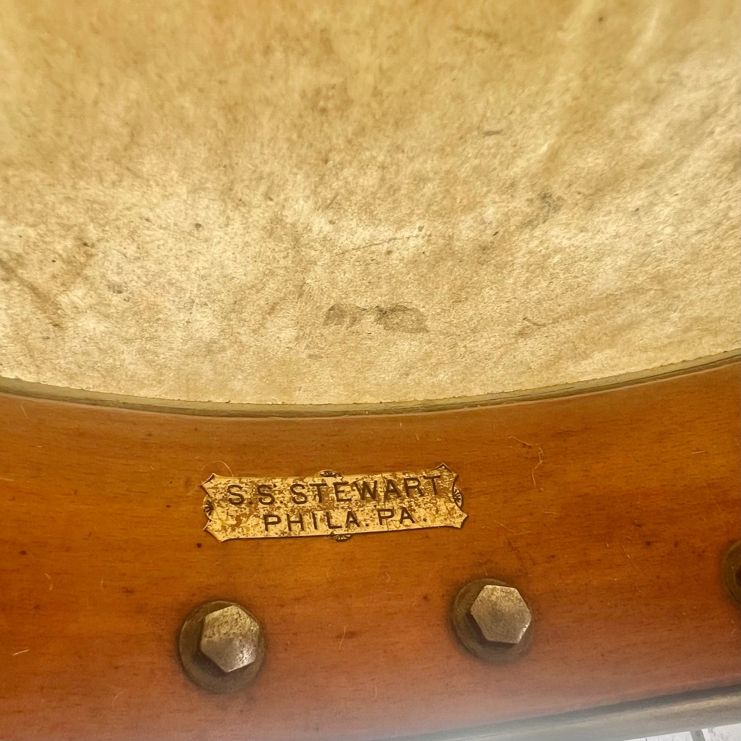 Banjo tenor antiguo y raro de SS Stewart "Student"