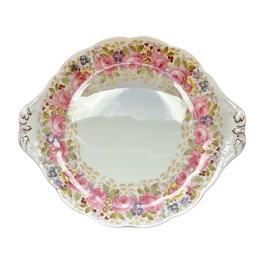 Vintage Royal Albert Serena pattern bone china cake plate