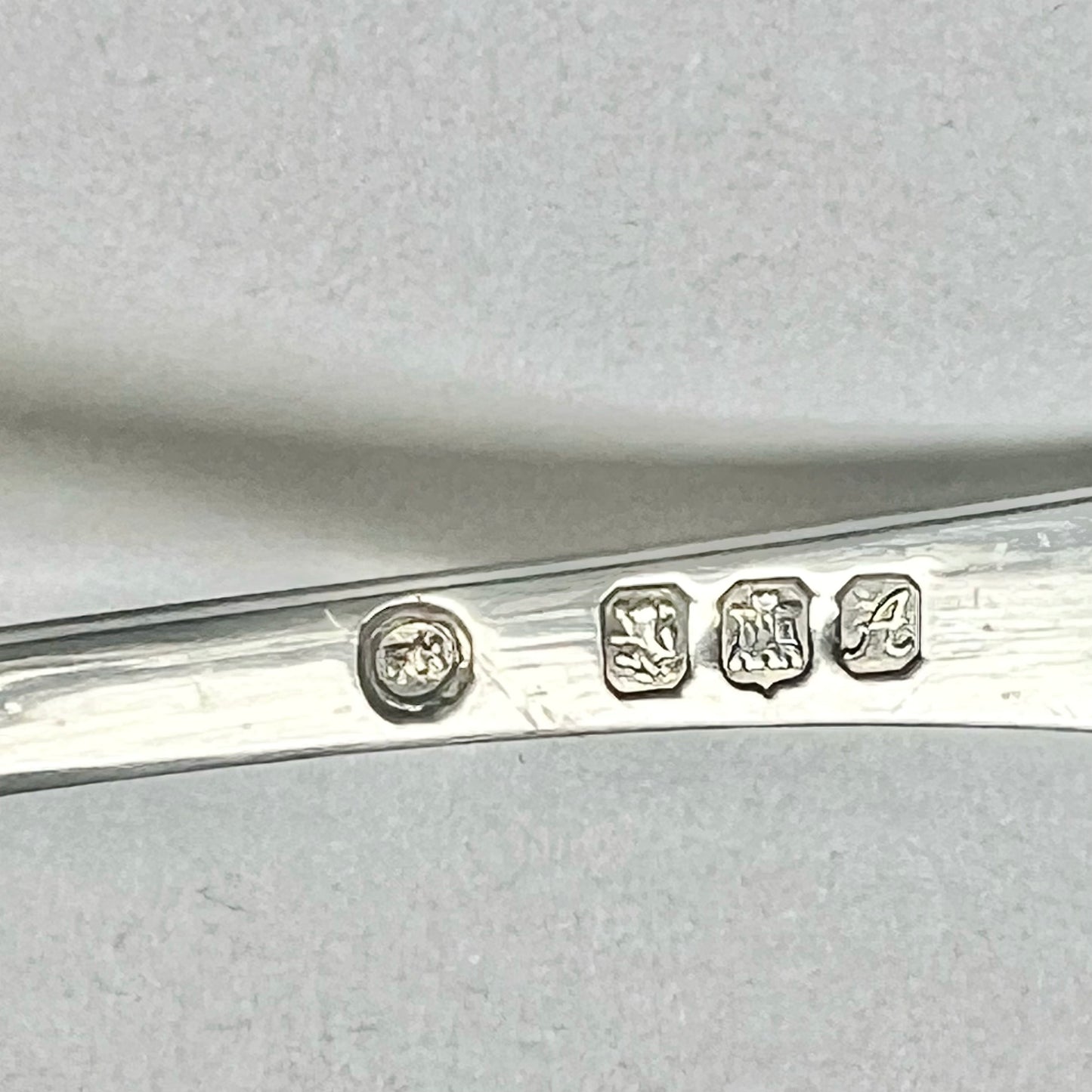 Vintage Scottish sterling silver sauce ladle. Edinburgh, 1975, Francis Howard Limited.