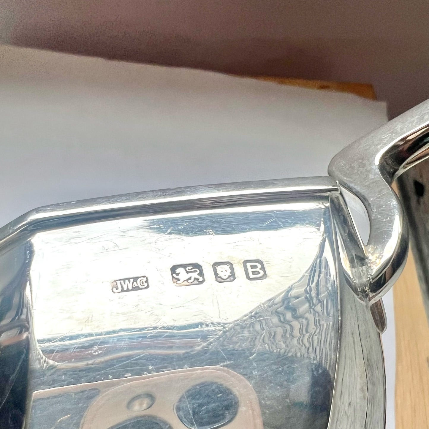 Near antique George Vi Art Deco sterling silver gravy boat, 1937, London, Josiah Williams & Co