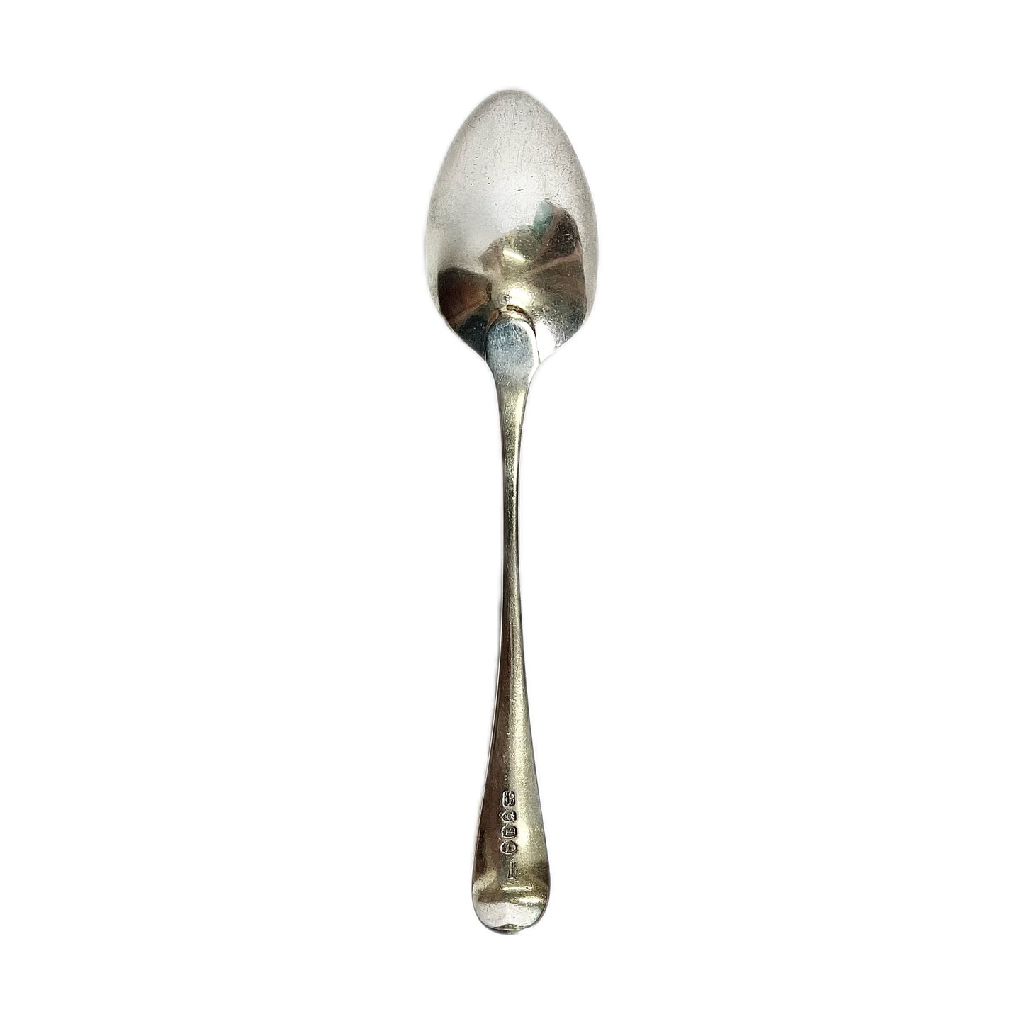 Antique George III sterling silver large table spoon, London 1791