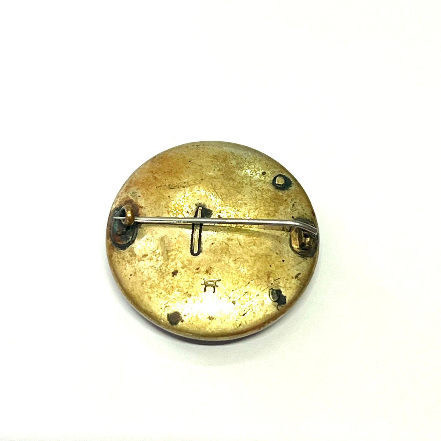 Antique Japanese late Meiji to Taisho Period Satsuma bird brooch