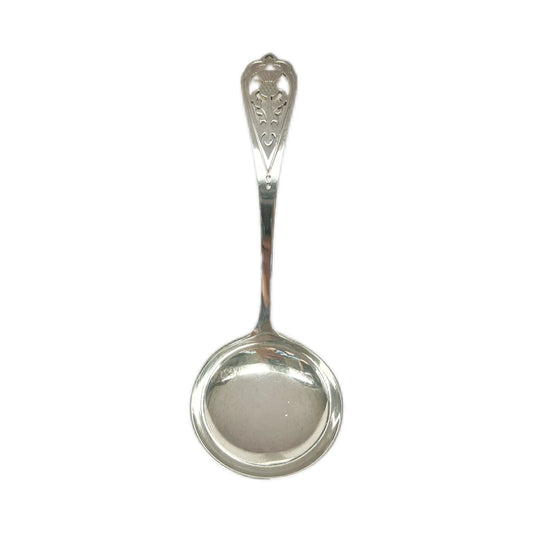 Vintage Scottish sterling silver sauce ladle. Edinburgh, 1975, Francis Howard Limited.