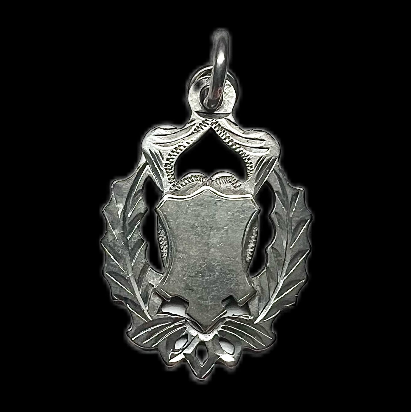 Antique Edwardian sterling silver fob medal, 1903