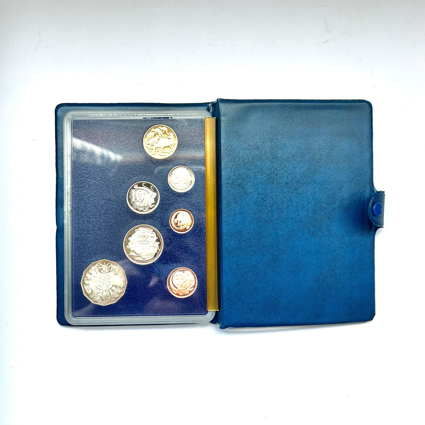 Juego de monedas de prueba australianas de 1985, emitidas por la Real Casa de la Moneda de Australia.