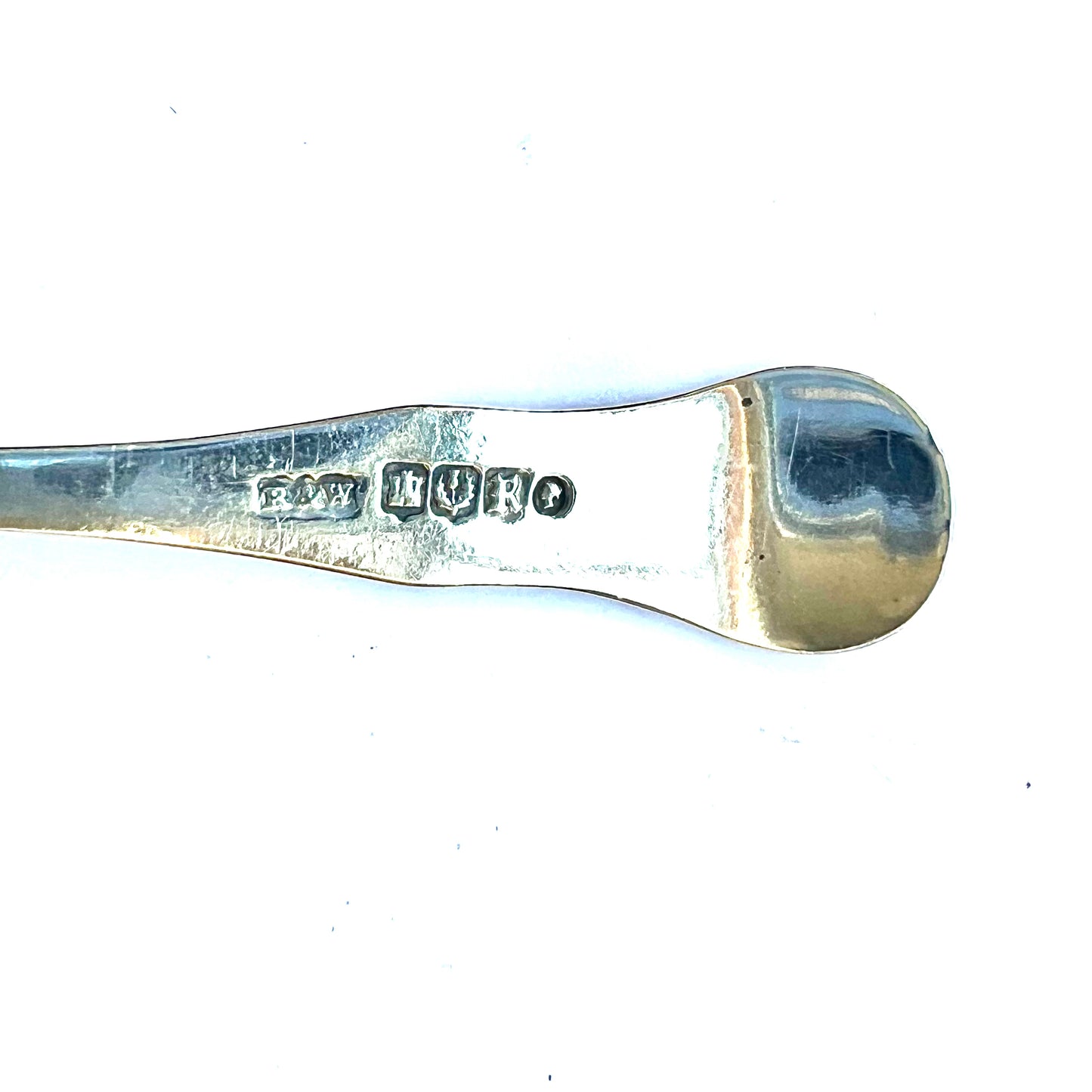 Cuchara para condimentos de plata escocesa de la época victoriana, con marcas de Edimburgo 1848, Robb & Whitlett