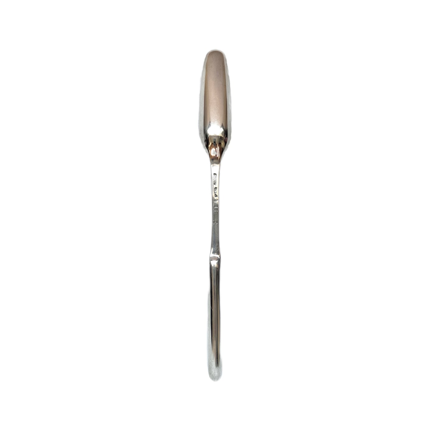 Antique George III sterling silver marrow scoop, marks for London, attrib. William Turton or Walter Tweedie circa 1773-1883