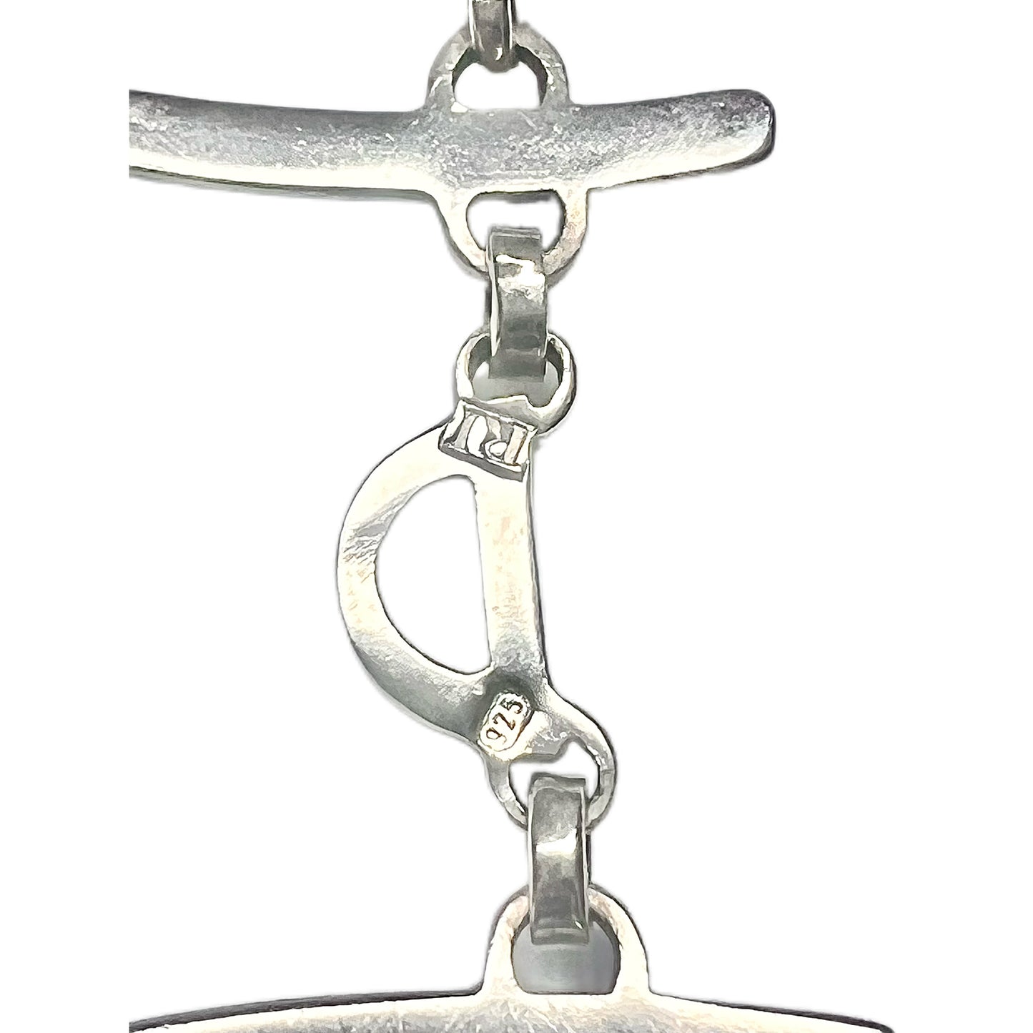 Collar vintage australiano de plata de ley y crisoprasa de Richard Ivey.