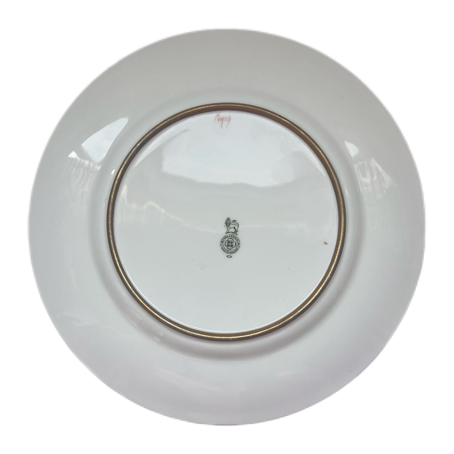 Early 20th century Royal Doulton 'Perch' plate circa 1900-1913 by Joseph Birbeck Senior.