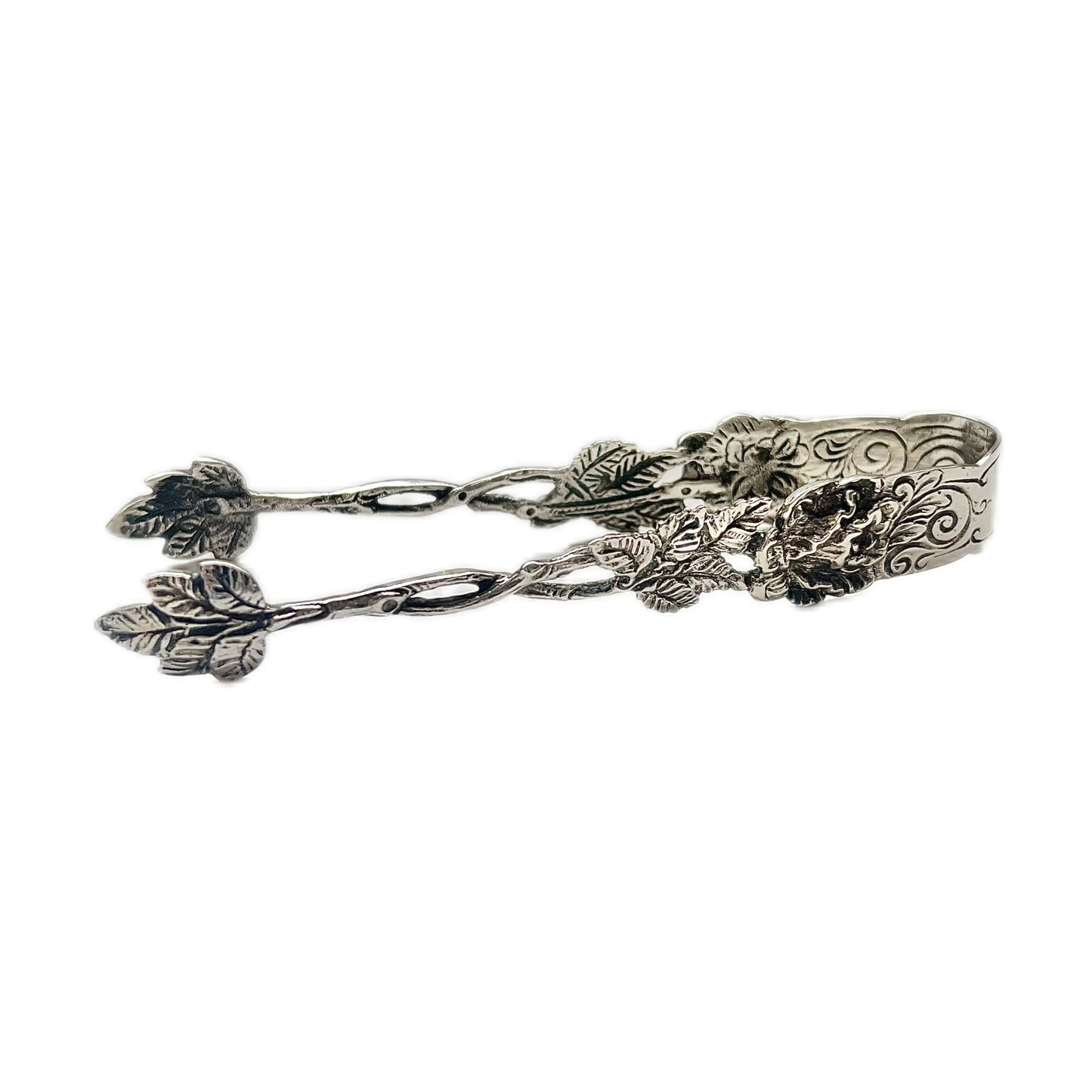 Vintage European .835 silver Hildesheimer rose tongs