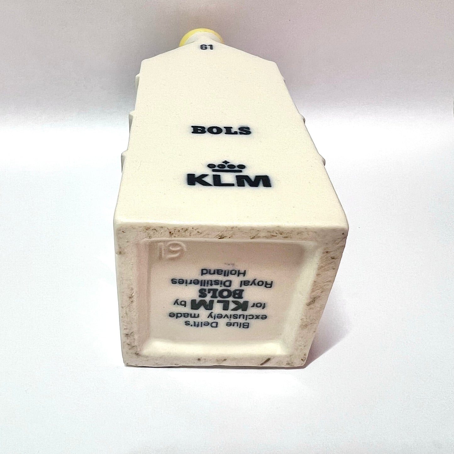 Vintage KLM Delft miniature House 61 novelty decanter