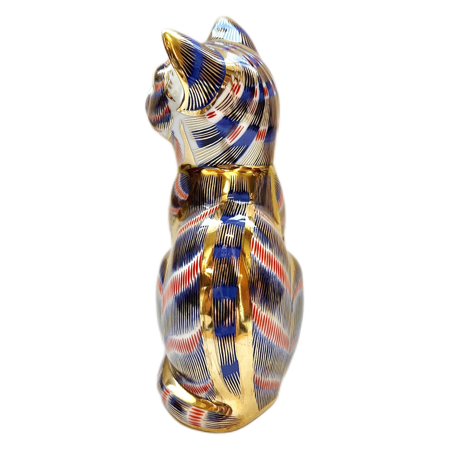Royal Crown Derby Sitting Cat figurine circa 1986