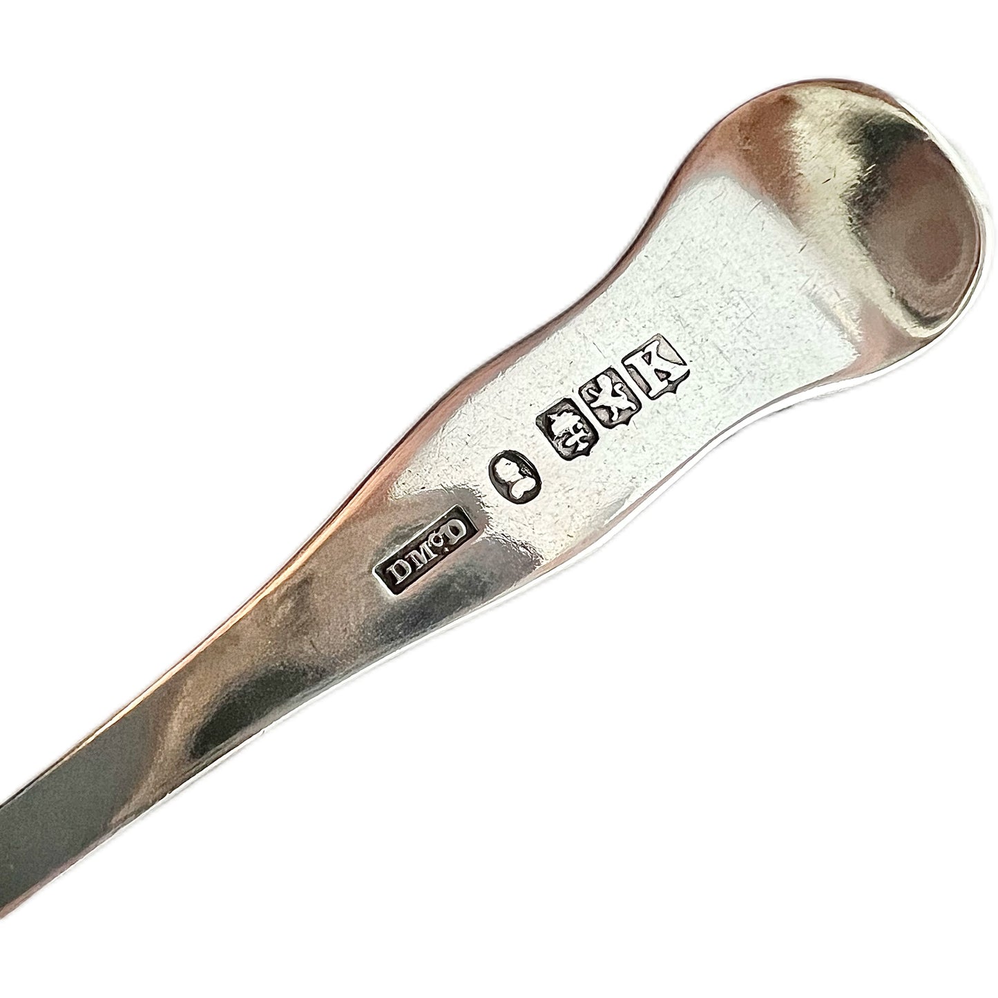 George IV Scottish sterling silver teaspoon with single-struck king’s pattern