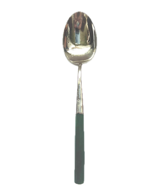 Cuchara de té antigua de Nueva Zelanda en plata esterlina y jade nefrita, circa 1900 a 1920
