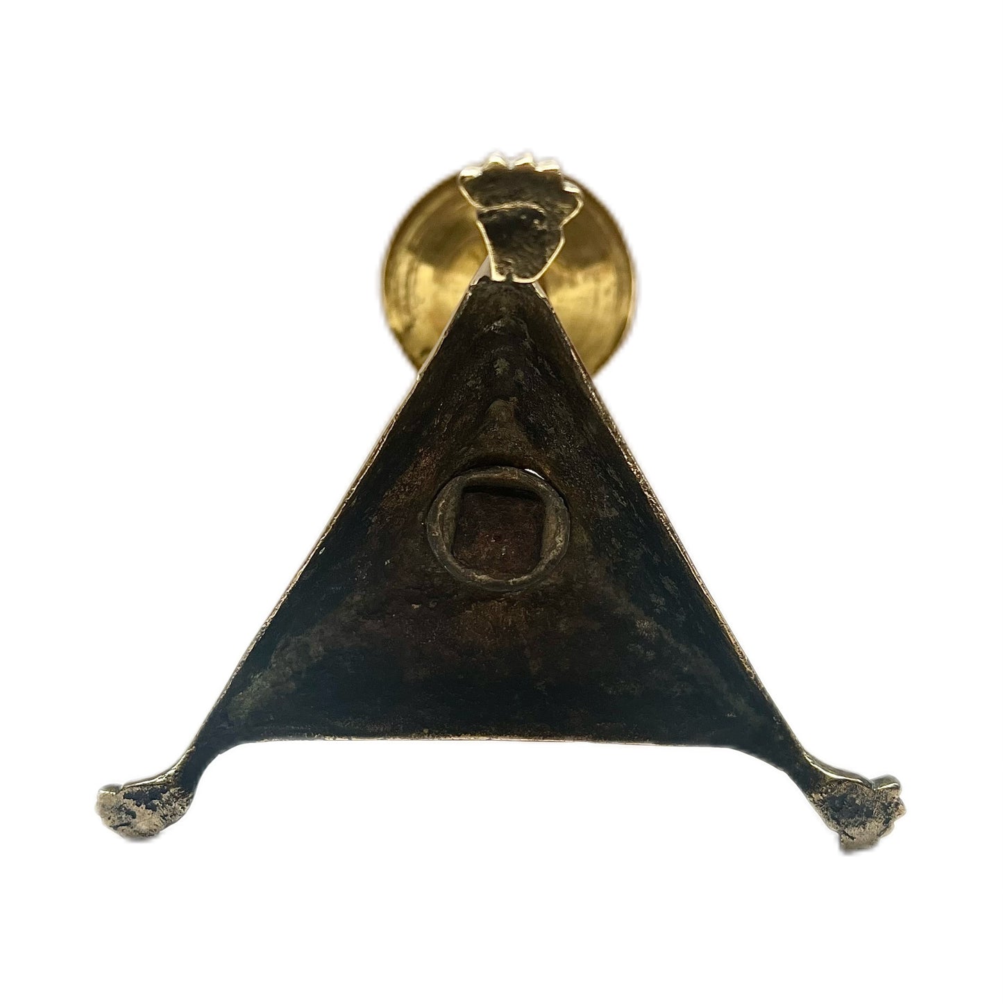 Antique late Georgian to Regency Period English Brass Candlestick