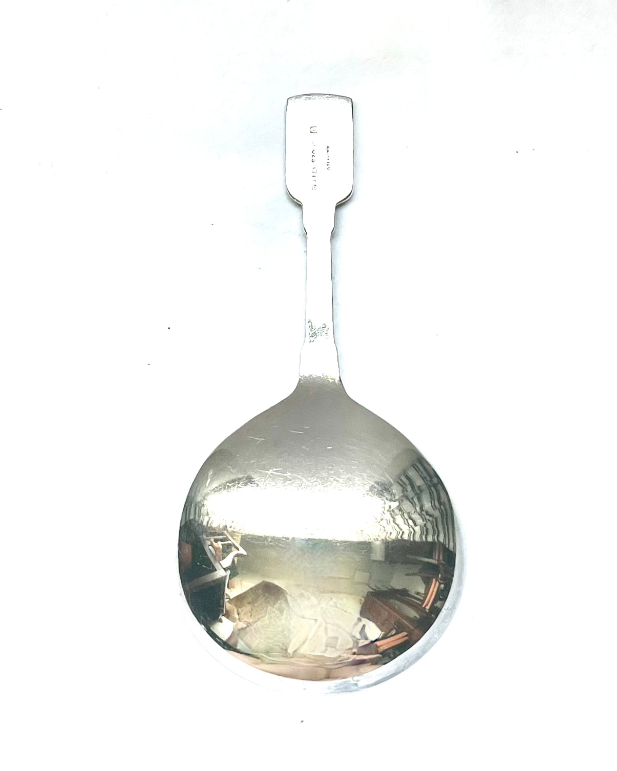 Midcentury modern Scandinavian Swedish sterling silver spoon by C.G. Hallbergs GAB