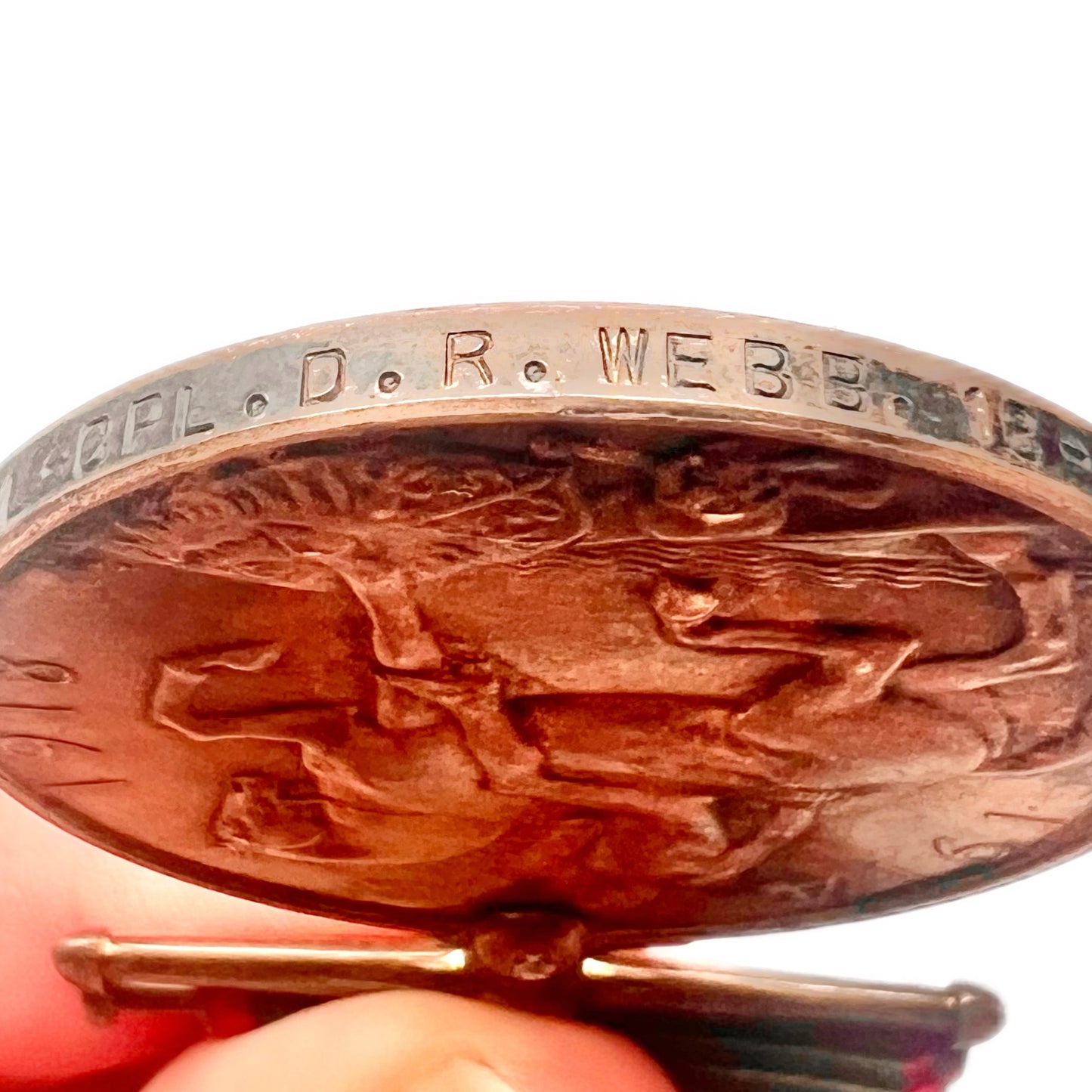 Medalla al servicio de la Primera Guerra Mundial británica del cabo interino Douglas Radcliffe Webb