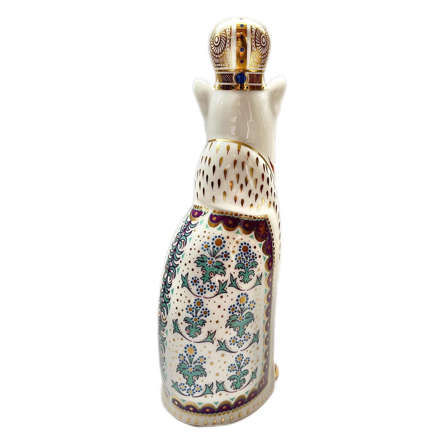 Royal Crown Derby Russian Royal Cat figurine circa 1988