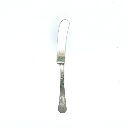 Antiguo untador de mantequilla de plata de exportación china, de finales del siglo XIX al siglo XX.