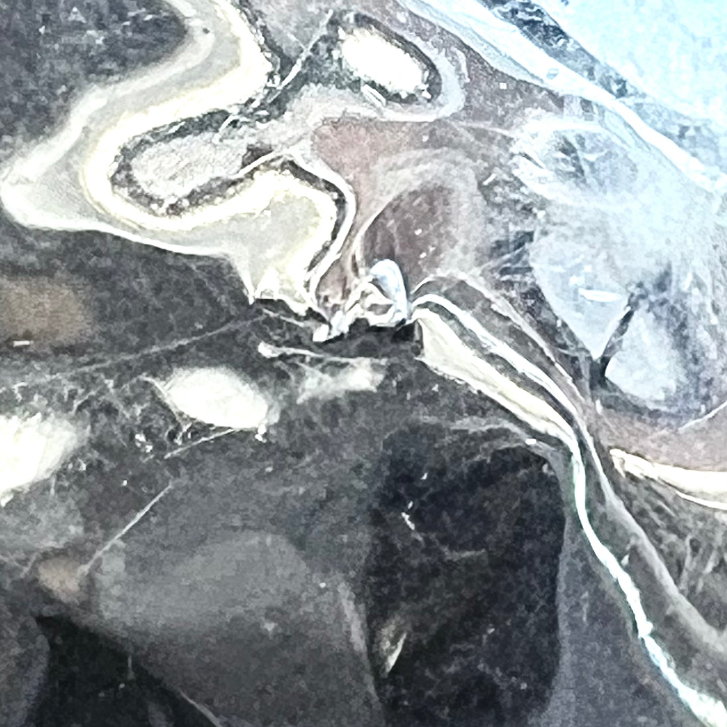 复古纯银和宝石镶嵌吊坠,西南或秘鲁风格