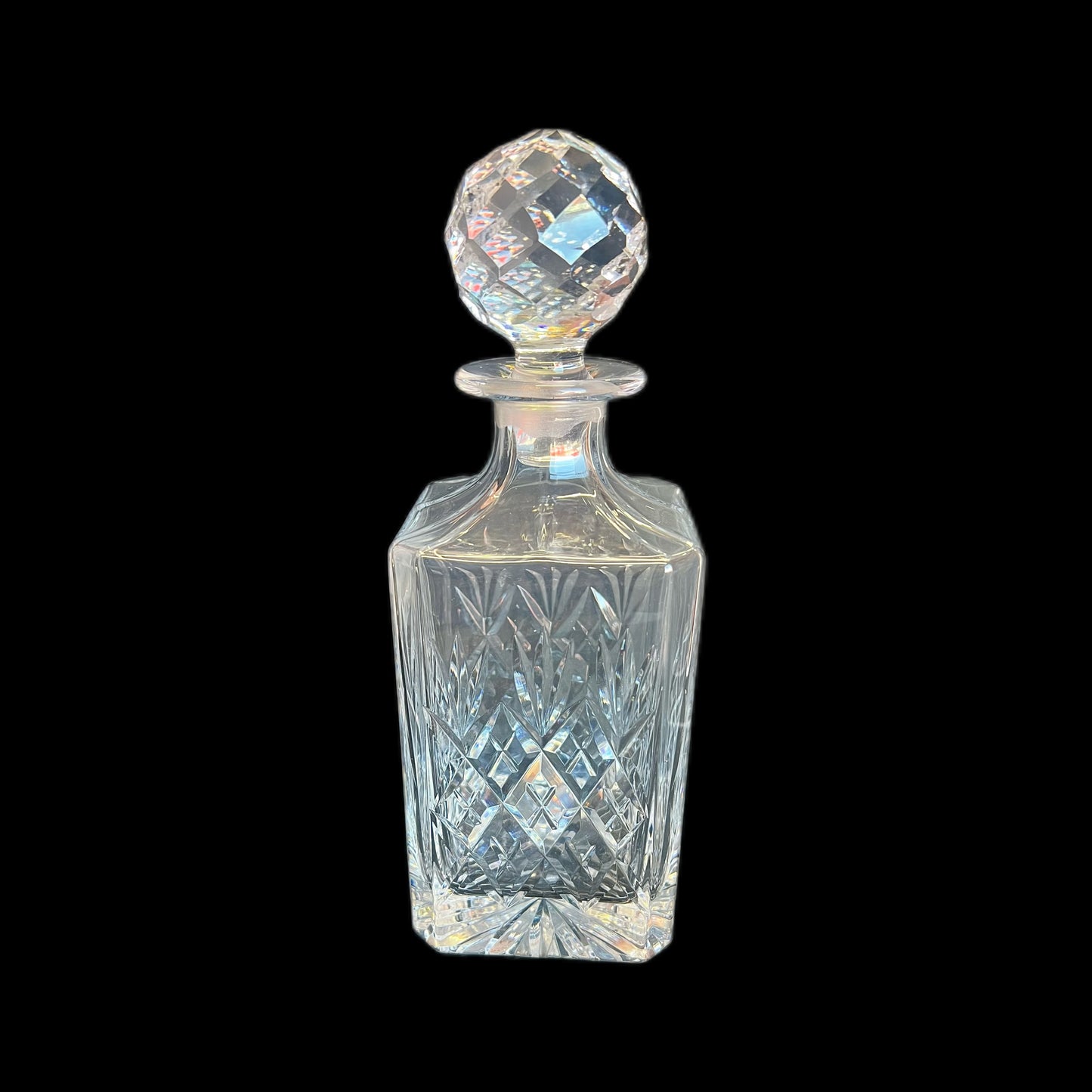 Vintage Mappin & Webb hand-cut crystal decanter