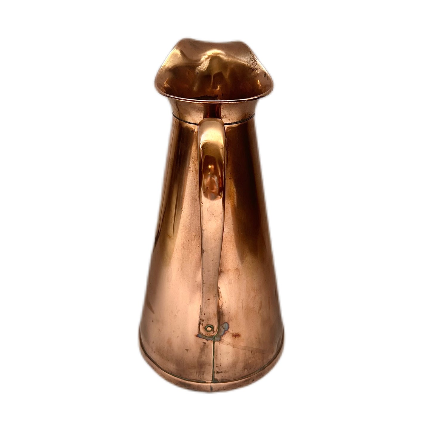 Jarra de cobre inglesa antigua, circa 1900-1920, de Joseph Sankey & Sons