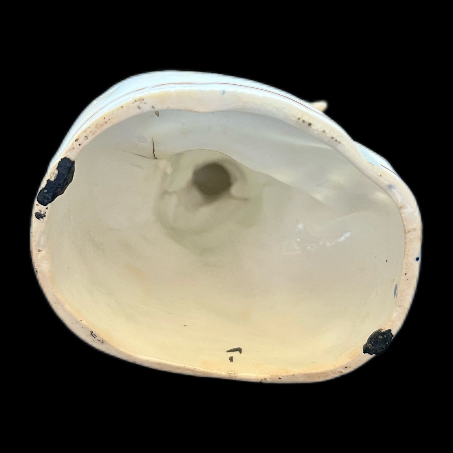 Jarrón de cerámica victoriana de Staffordshire con forma de pastora, circa 1840-1860
