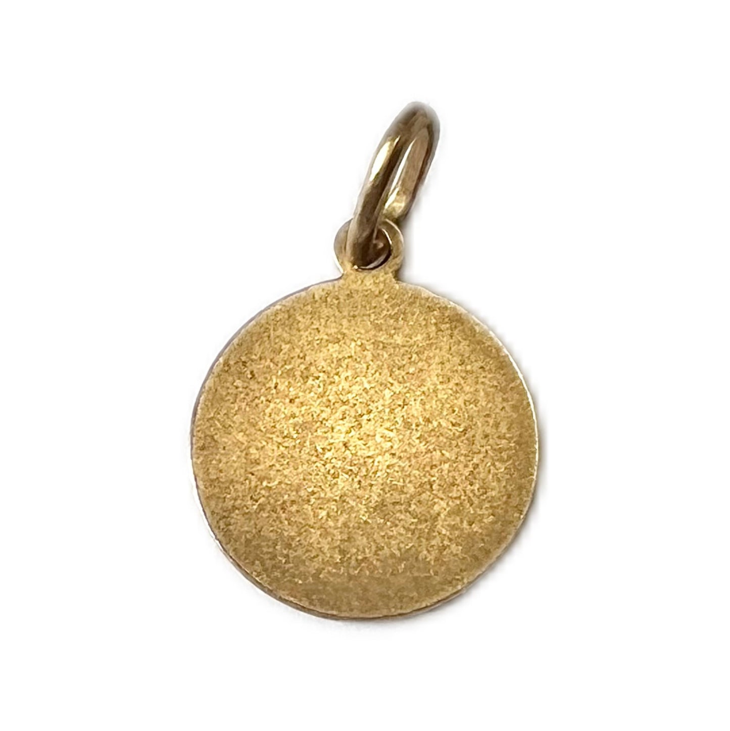 Vintage 9ct yellow gold religious communion charm