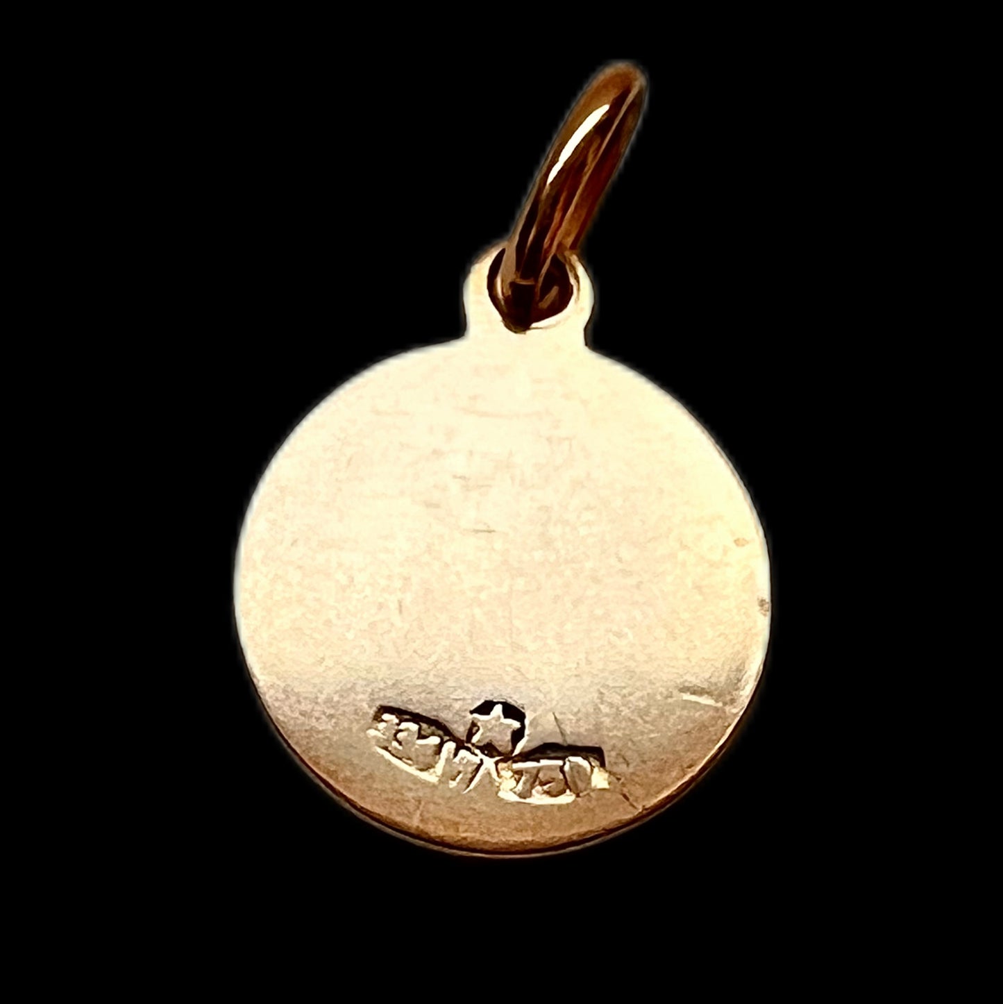 Vintage European 18ct gold Virgo risque zodiac charm