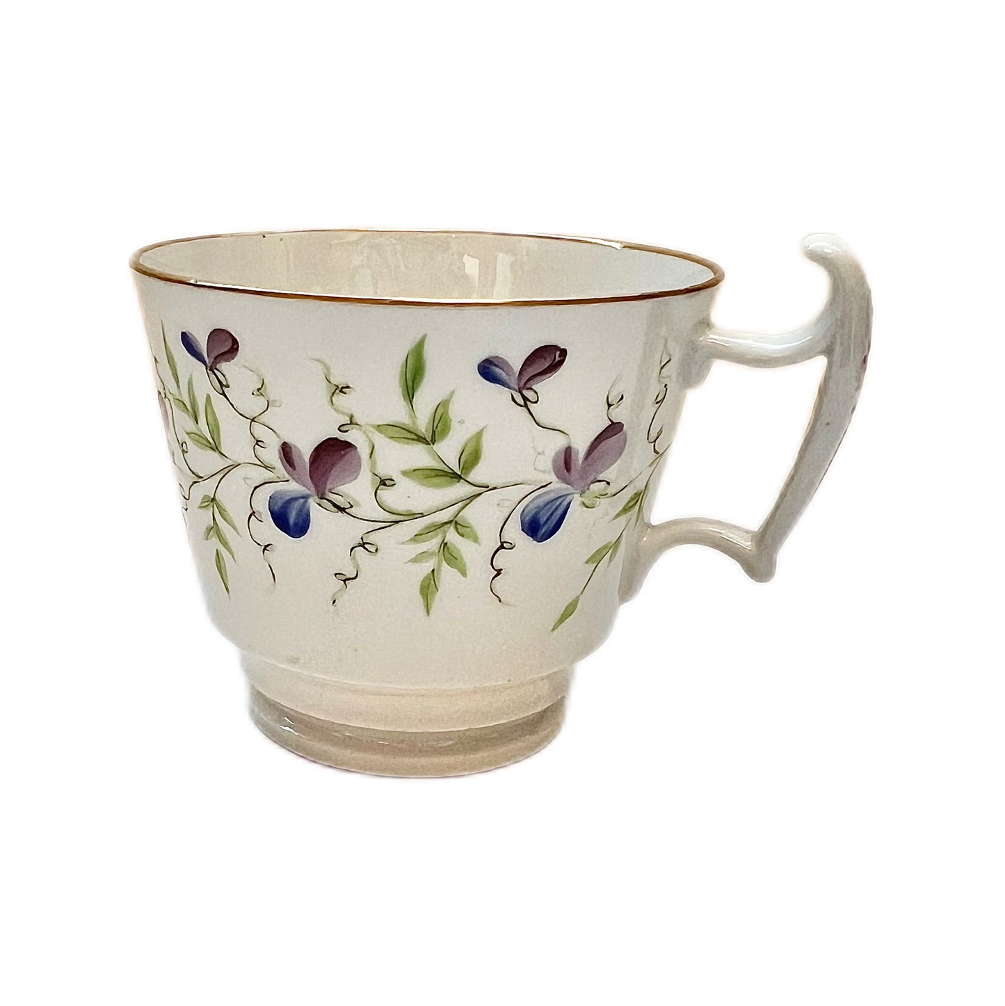 Early 19th English century tea cup and matching saucer circa 1810s-20s