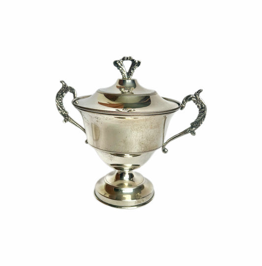 Vintage Italian .800 silver lidded dish