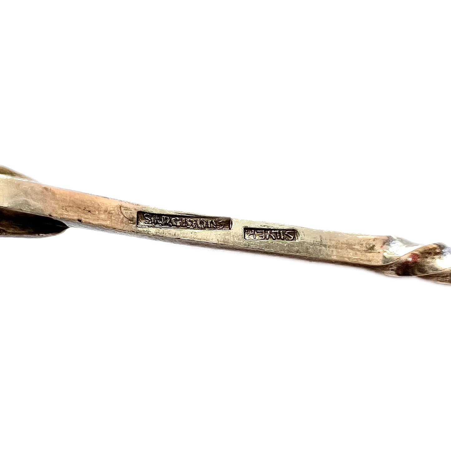 Vintage, possibly antique Australian Sargison’s Arts and Crafts sterling silver pickle / cocktail fork