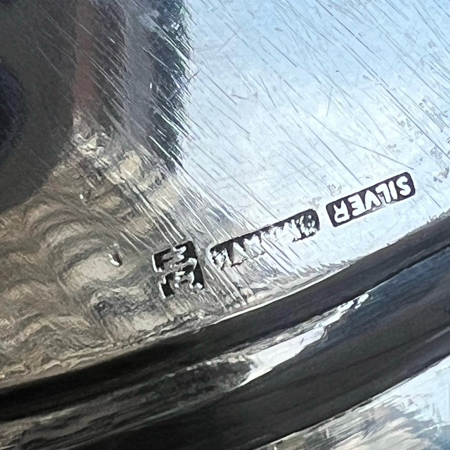 Antique Chinese export tray circa early 20th century with marks for Nanking Store, Shanghai